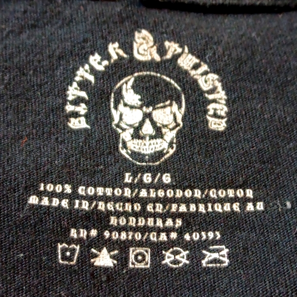Bitter & Twisted Skull Crossbones Tee Shirt T-Shirt - Picture 5 of 5